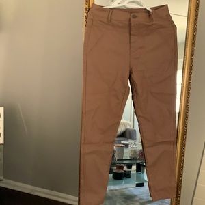 Shein Pleather Brownish Tan Pants -never worn